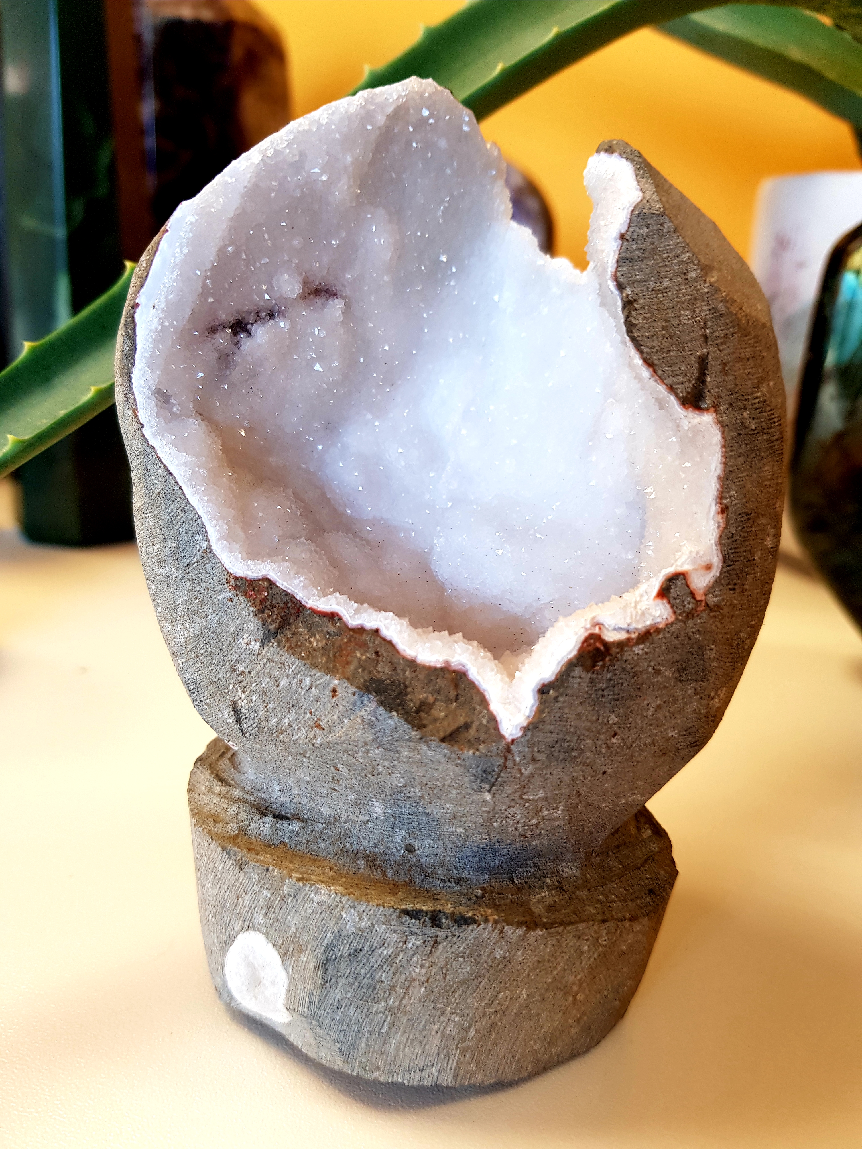 Géode stilbite
