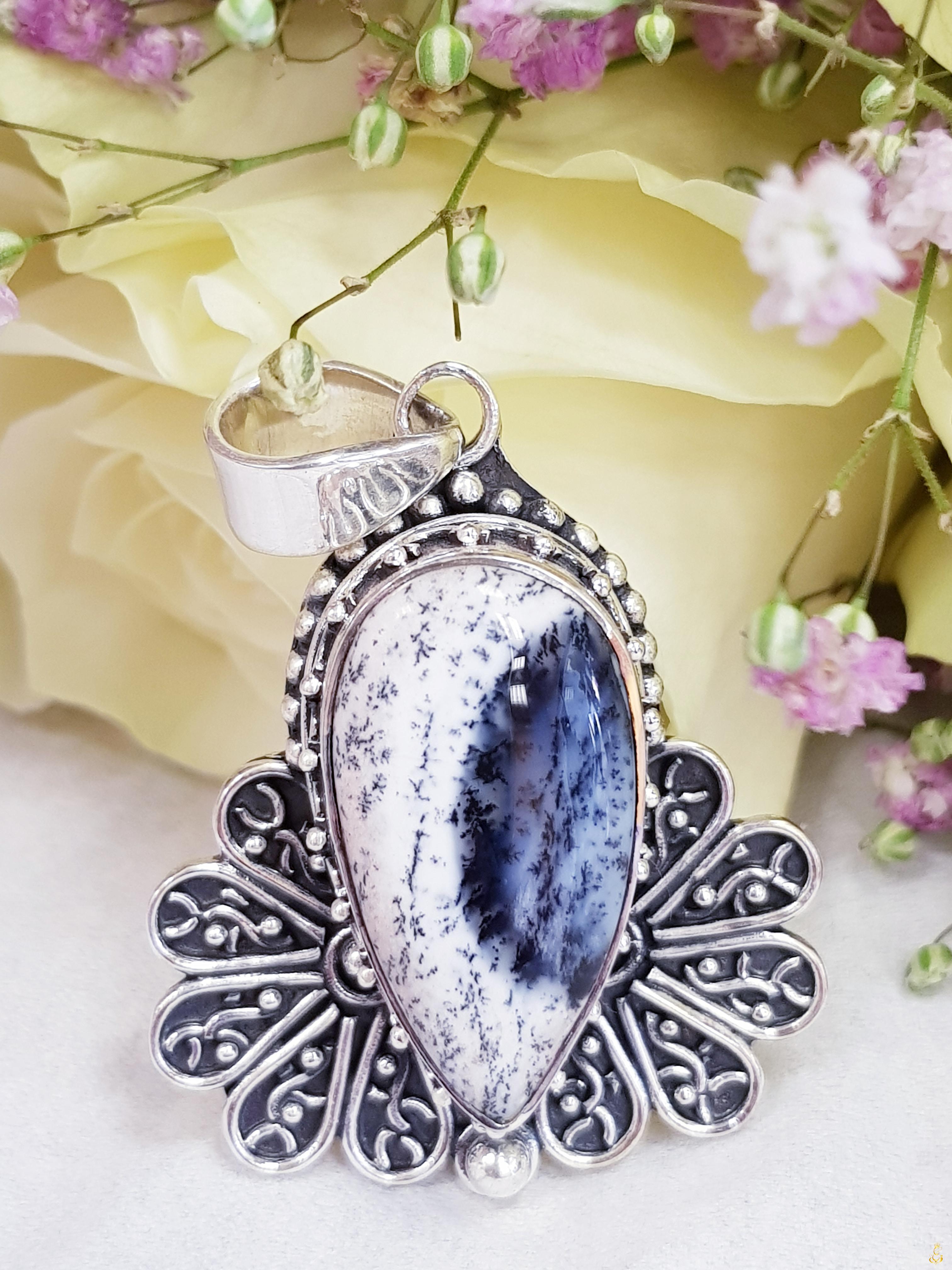 Pendentif Agate Dendritique