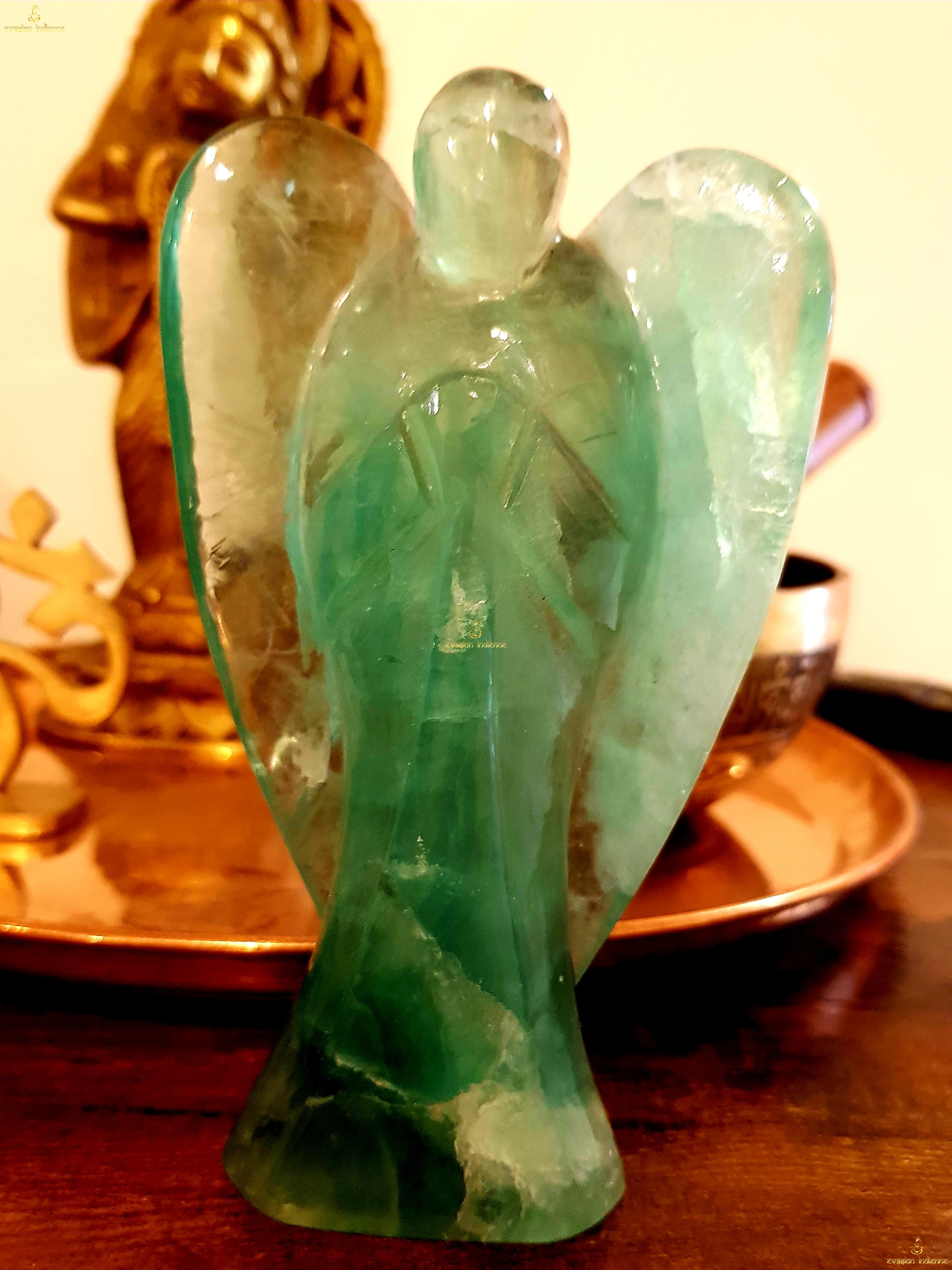 Statue Ange en Fluorite