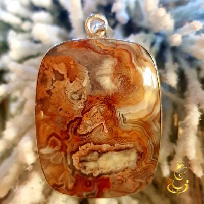 Pendentif agate crazy lace